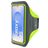 Mobiparts Comfort Fit Telefoonhouder Hardlopen Samsung Galaxy S25 Sport Hoesje Neopreen Sportarmband - Neon Green