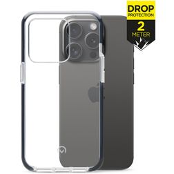 Mobilize Shatterproof iPhone 15 Pro Hoesje Hardcase Backcover Shockproof - Transparant / Zwart