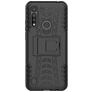 Mobigear Tire Motorola Moto G8 Power Lite Hoesje Hardcase Backcover Shockproof met Standaard - Zwart