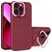 Mobigear Cube iPhone 14 Hoesje Hardcase Backcover met Standaard - Rood