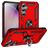 Mobigear Armor Ring Samsung Galaxy S23 FE Hoesje Hardcase Backcover Shockproof met Ringhouder - Rood