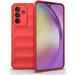 Mobigear Bumpy Samsung Galaxy A56 Hoesje Flexibel TPU Backcover - Rood