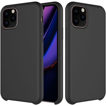 Mobigear Rubber Touch iPhone 11 Pro Siliconen Hoesje Backcover - Zwart