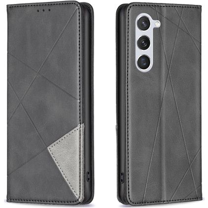 Mobigear Rhombus Slim Samsung Galaxy S24 Hoesje Bookcase - Zwart