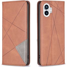 Mobigear Rhombus Slim Nothing Phone (1) Hoesje Bookcase - Bruin