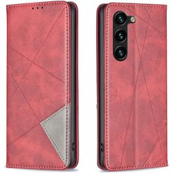 Mobigear Rhombus Slim Samsung Galaxy S24 Plus Hoesje Bookcase - Rood