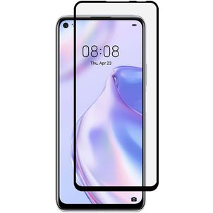 Mobigear Premium Huawei P40 Lite 5G Glazen Screenprotector - Case Friendly - Zwart