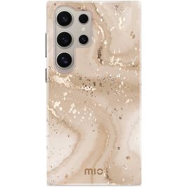 MIO Samsung Galaxy S24 Ultra MagSafe Hoesje Hardcase Backcover - Gold Marble