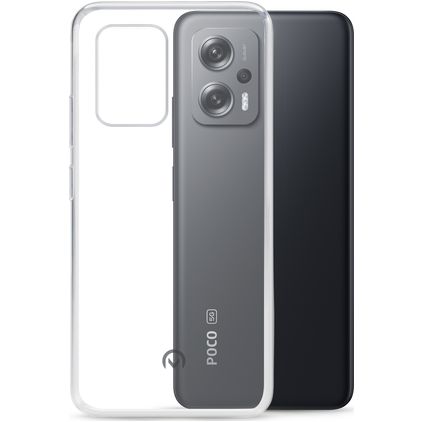 Mobilize Gelly Doorzichtig POCO X4 GT Hoesje Flexibel TPU Backcover - Transparant
