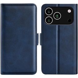 Mobigear Slim Magnet iPhone 17 Pro Hoesje Bookcase Portemonnee - Donkerblauw