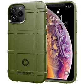 Mobigear Rugged Shield iPhone 11 Hoesje Flexibel TPU Backcover Shockproof - Groen