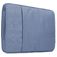 Mobigear Denim Zipper Laptop Sleeve 13 - 14 inch Laptop hoes - Marineblauw