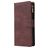 Mobigear Zipper Samsung Galaxy S10 Lite Hoesje Bookcase Portemonnee - Bruin