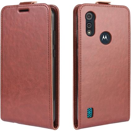 Mobigear Motorola Moto E6s (2020) Hoesje Flipcase - Bruin