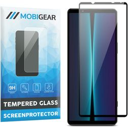 Mobigear Premium Sony Xperia 1 V Glazen Screenprotector - Case Friendly - Zwart
