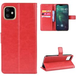 Mobigear Wallet iPhone 11 Hoesje Bookcase Portemonnee - Rood