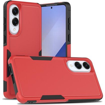 Mobigear Heavy Armor Samsung Galaxy S25 Edge Hoesje Hardcase Backcover Shockproof - Rood