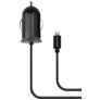Mobiparts Autolader Apple Lightning 1 Meter 2.4A - Zwart