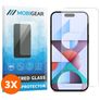 Mobigear iPhone 15 Plus Glazen Screenprotector - Case Friendly (3-Pack)