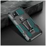 Mobigear Armor Stand iPhone 12 Hoesje Hardcase Backcover Shockproof met Standaard - Groen