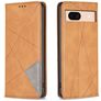 Mobigear Rhombus Slim Google Pixel 8a Hoesje Bookcase - Cognac