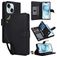 Mobigear Wallet iPhone 15 Hoesje Bookcase Portemonnee - Zwart