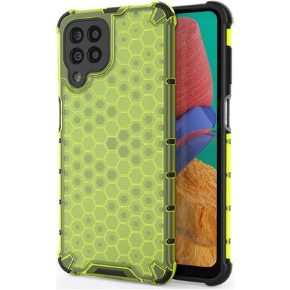 Mobigear Honeycomb Samsung Galaxy M33 Hoesje Hardcase Backcover Shockproof - Groen