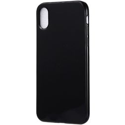 Mobigear Colors iPhone XR Hoesje Flexibel TPU Backcover - Zwart