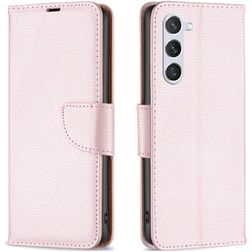 Mobigear Wallet Samsung Galaxy S23 Hoesje Bookcase Portemonnee - Roségoud