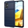 Mobigear Brushed Slim POCO M5 Hoesje Flexibel TPU Backcover - Marineblauw