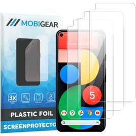 Mobigear Google Pixel 5 Screenprotector Folie - Case Friendly (3-Pack)