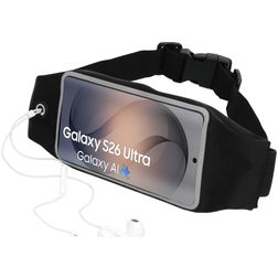 Mobiparts Comfort Fit Belt Telefoonhouder Hardlopen Samsung Galaxy S26 Ultra Sport Hoesje Neopreen Heuptas - Zwart