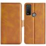 Mobigear Slim Magnet TCL 20 R 5G Hoesje Bookcase Portemonnee - Cognac