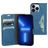 Mobiparts Classic Wallet iPhone 13 Pro Hoesje Bookcase Portemonnee - Steel Blue