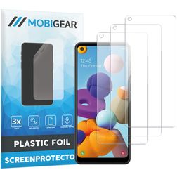 Mobigear Samsung Galaxy A21 Screenprotector Folie - Case Friendly (3-Pack)