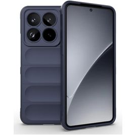 Mobigear Bumpy Xiaomi 15 Pro Hoesje Flexibel TPU Backcover - Donkerblauw