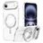 Mobigear Frosted Mag iPhone Air MagSafe Hoesje Hardcase Backcover met Standaard - Zilver