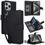 Mobigear Wallet iPhone 15 Pro Hoesje Bookcase Portemonnee - Zwart