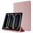 Mobigear Tri-Fold Gel iPad Pro 13 Inch (2025) Hoes TPU,Kunstleer Bookcase + Stylus Houder - Roze