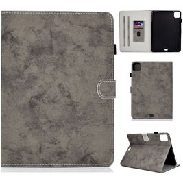 Mobigear Folio iPad Air 4 (2020) Hoes Bookcase + Stylus Houder - Marmer Grijs Mobigear Folio iPad Air 4 (2020) Hoes Bookcase + Stylus Houder - Marmer Grijs