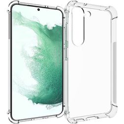 Mobigear Cushion Doorzichtig Samsung Galaxy S23 Plus Hoesje Flexibel TPU Backcover Shockproof - Transparant