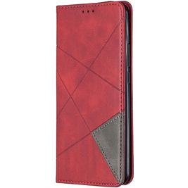 Mobigear Rhombus Slim Xiaomi Redmi 9 Hoesje Bookcase - Rood