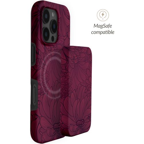 MIO Powerbank 5.000 mAh 15W - MagSafe Compatible - Berry Blooms