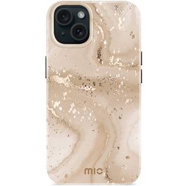 MIO iPhone 14 MagSafe Hoesje Hardcase Backcover - Gold Marble