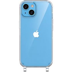 Mobigear Mix & Match Doorzichtig iPhone 15 Flexibel TPU Hoesje met koord - Transparant