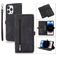 Mobigear Zipper iPhone 14 Pro Max Hoesje Bookcase Portemonnee - Zwart