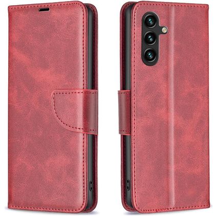 Mobigear Excellent Samsung Galaxy S25 FE Hoesje Bookcase Portemonnee - Rood