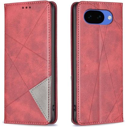 Mobigear Rhombus Slim Google Pixel 10a Hoesje Bookcase - Rood
