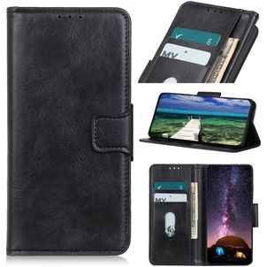 Mobigear Classy Samsung Galaxy S22 Hoesje Bookcase Portemonnee - Zwart