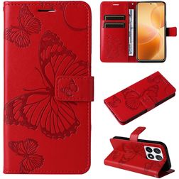 Mobigear Butterfly Xiaomi 14T Pro Hoesje Bookcase Portemonnee - Rood